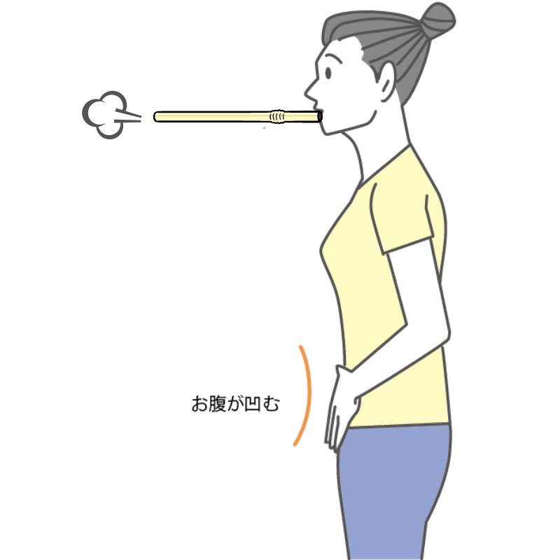 ストローを使った発声練習